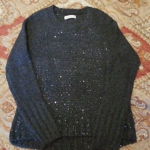 Sparkly Gray Abercrombie and Fitch Sweater